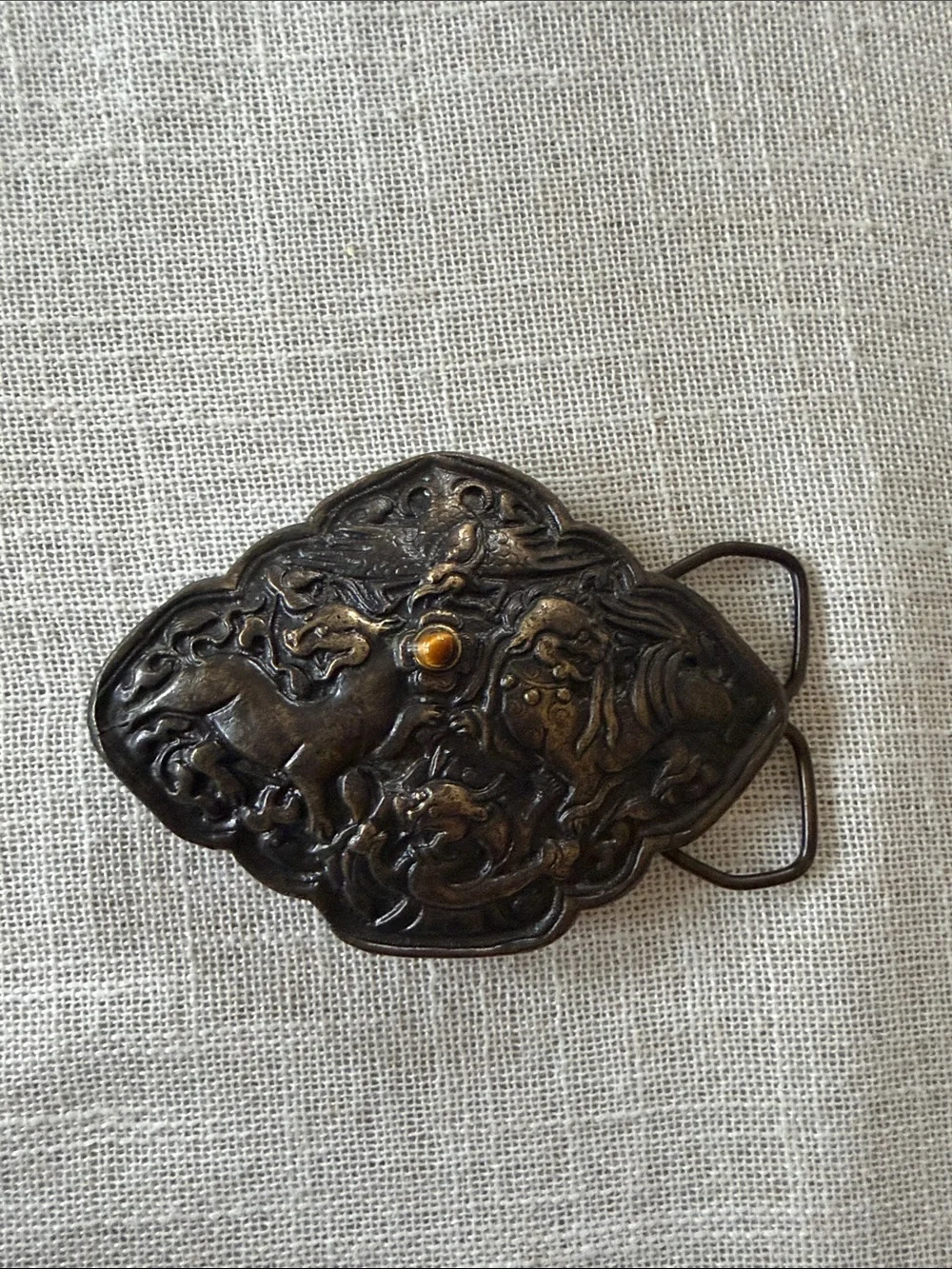 1974 Bergamot Brass Works Belt buckle